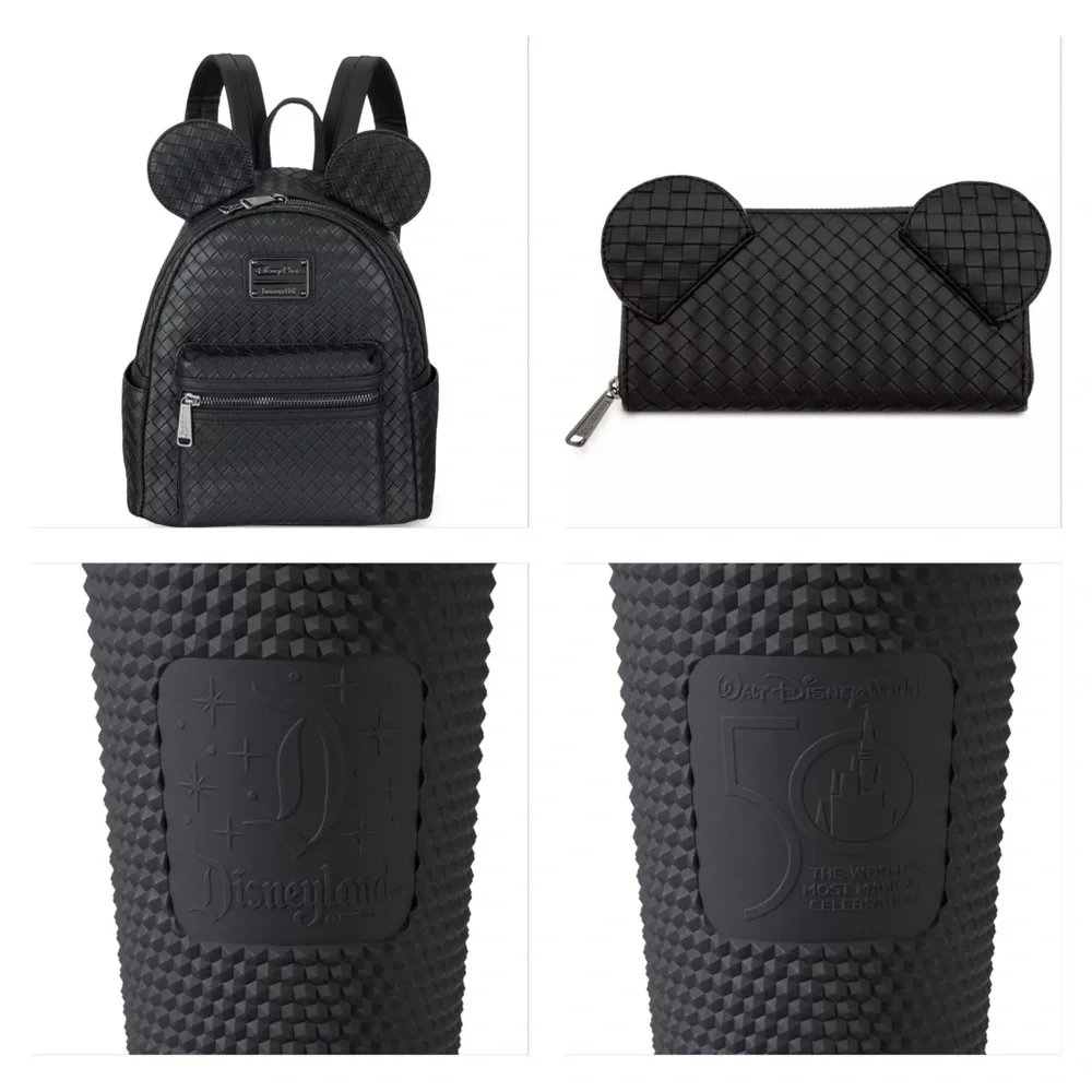 Loungefly/Starbucks Disney Parks Black Matte/Woven Bundle - Picture 13 of 16